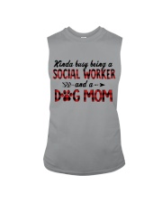 Social Worker and Dog mom Sleeveless Tee tile