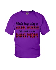 Social Worker and Dog mom Youth T-Shirt tile