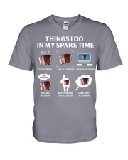 Accordion V-Neck T-Shirt tile