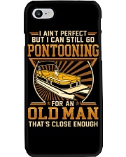 Old man go pontooning Phone Case tile