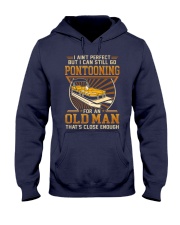 Old man go pontooning Hooded Sweatshirt tile