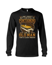 Old man go pontooning Long Sleeve Tee tile