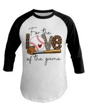 Baseball-For the love of the game Baseball Tee front