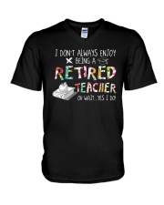 RETIRED TEACHER V-Neck T-Shirt tile