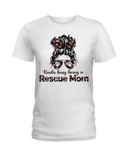 rescure mom Ladies T-Shirt tile
