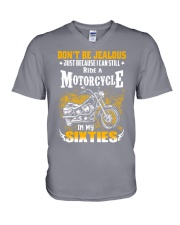 Motocross V-Neck T-Shirt tile