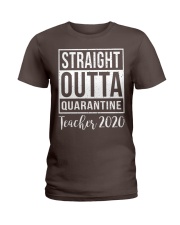 Straight outta quarantine 2020 Teacher Ladies T-Shirt tile