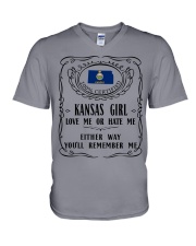 Kansas V-Neck T-Shirt tile