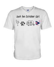 October Ohio V-Neck T-Shirt tile