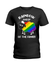 Rainbow sheep Ladies T-Shirt tile