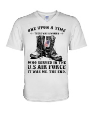 Girl Air Force V-Neck T-Shirt tile
