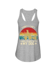 garden and dog Ladies Flowy Tank tile
