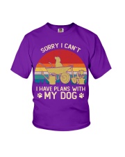 garden and dog Youth T-Shirt tile