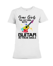 Guitar girl Premium Fit Ladies Tee tile