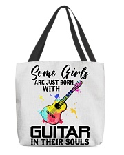 Guitar girl All-Over Tote tile