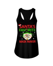 SANTA'S FAVORITE MASK MAKER Ladies Flowy Tank tile