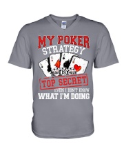 Poker V-Neck T-Shirt tile
