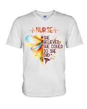 Nurse V-Neck T-Shirt tile