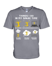 Badminton V-Neck T-Shirt tile