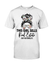 This girl sells real estate Premium Fit Mens Tee tile