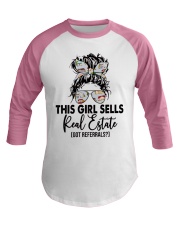 This girl sells real estate Baseball Tee tile