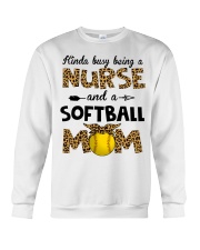 softball mom Crewneck Sweatshirt tile