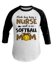 softball mom Baseball Tee front