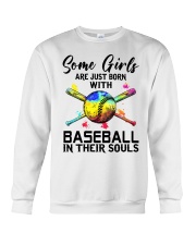 Baseball girl Crewneck Sweatshirt tile