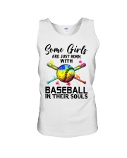 Baseball girl Unisex Tank tile