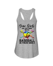 Baseball girl Ladies Flowy Tank tile