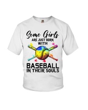 Baseball girl Youth T-Shirt tile