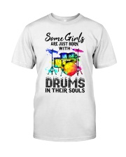 Some girls born with drums in their soul Premium Fit Mens Tee tile