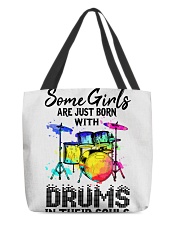 Some girls born with drums in their soul All-Over Tote tile