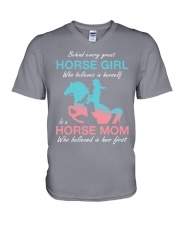 Horse Mom V-Neck T-Shirt tile