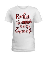 Pontoon queen Ladies T-Shirt tile