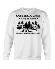 Camping dog Crewneck Sweatshirt tile