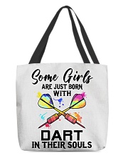 Dart girl All-Over Tote tile