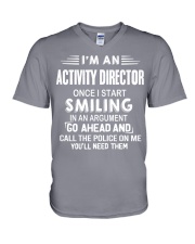 Activity Director V-Neck T-Shirt tile