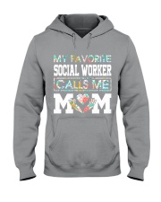 My favorite social worker calls me Mom Hooded Sweatshirt tile