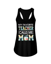 My favorite teacher calls me mom Ladies Flowy Tank tile