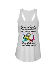 dog and horse Ladies Flowy Tank tile
