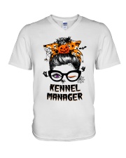 Kennel Manager V-Neck T-Shirt tile