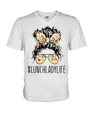 Lunch Lady V-Neck T-Shirt tile