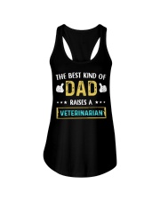 The best kind of Dad raises a Veterinarian Ladies Flowy Tank tile