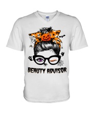 Beauty Advisor V-Neck T-Shirt tile