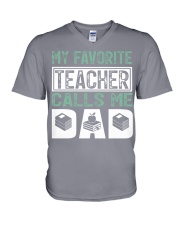 Teacher Dad V-Neck T-Shirt tile