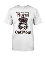Nurse and Cat mom Classic T-Shirt front