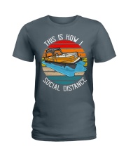 Pontoon vintage Ladies T-Shirt tile