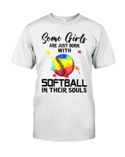 Softball girl Classic T-Shirt front