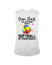 Softball girl Sleeveless Tee tile